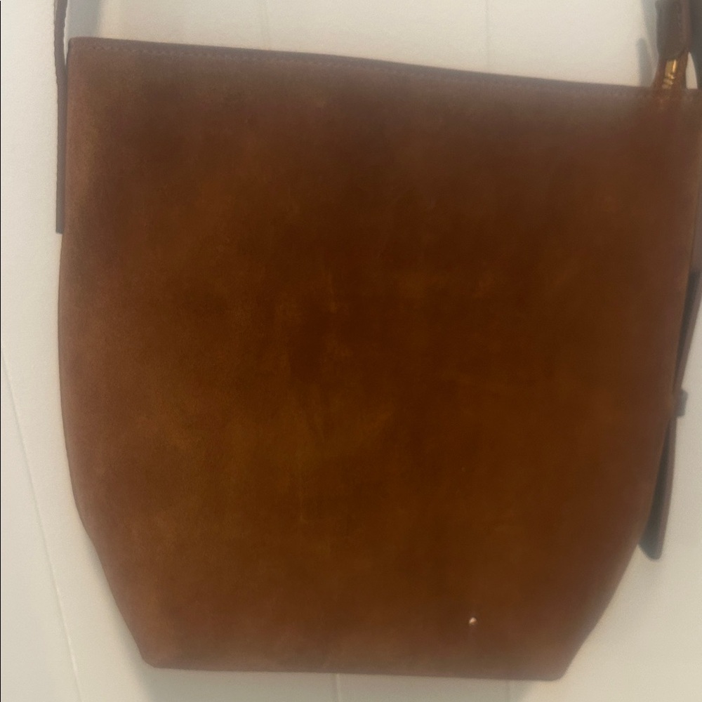 Quince Italian Leather Crossbody Bag Brown Minimalist Classic - Picture 6 of 8